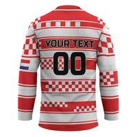 Custom World Football Croatia 2026 Hockey Jersey Vatreni Hrabar Broj - Wonder Print Shop