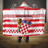 World Football Croatia 2026 Hooded Blanket Vatreni Hrabar Broj - Wonder Print Shop