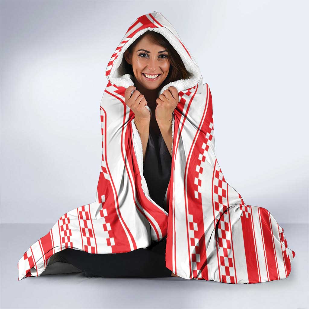 World Football Croatia 2026 Hooded Blanket Vatreni Hrabar Broj - Wonder Print Shop