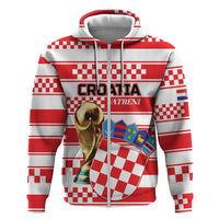Custom World Football Croatia 2026 Hoodie Vatreni Hrabar Broj - Wonder Print Shop