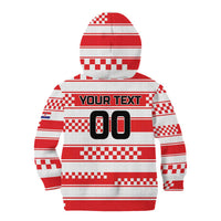Custom World Football Croatia 2026 Kid Hoodie Vatreni Hrabar Broj - Wonder Print Shop