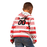 Custom World Football Croatia 2026 Kid Hoodie Vatreni Hrabar Broj - Wonder Print Shop