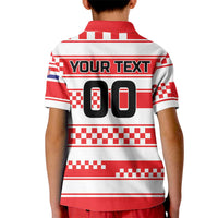 Custom World Football Croatia 2026 Kid Polo Shirt Vatreni Hrabar Broj - Wonder Print Shop