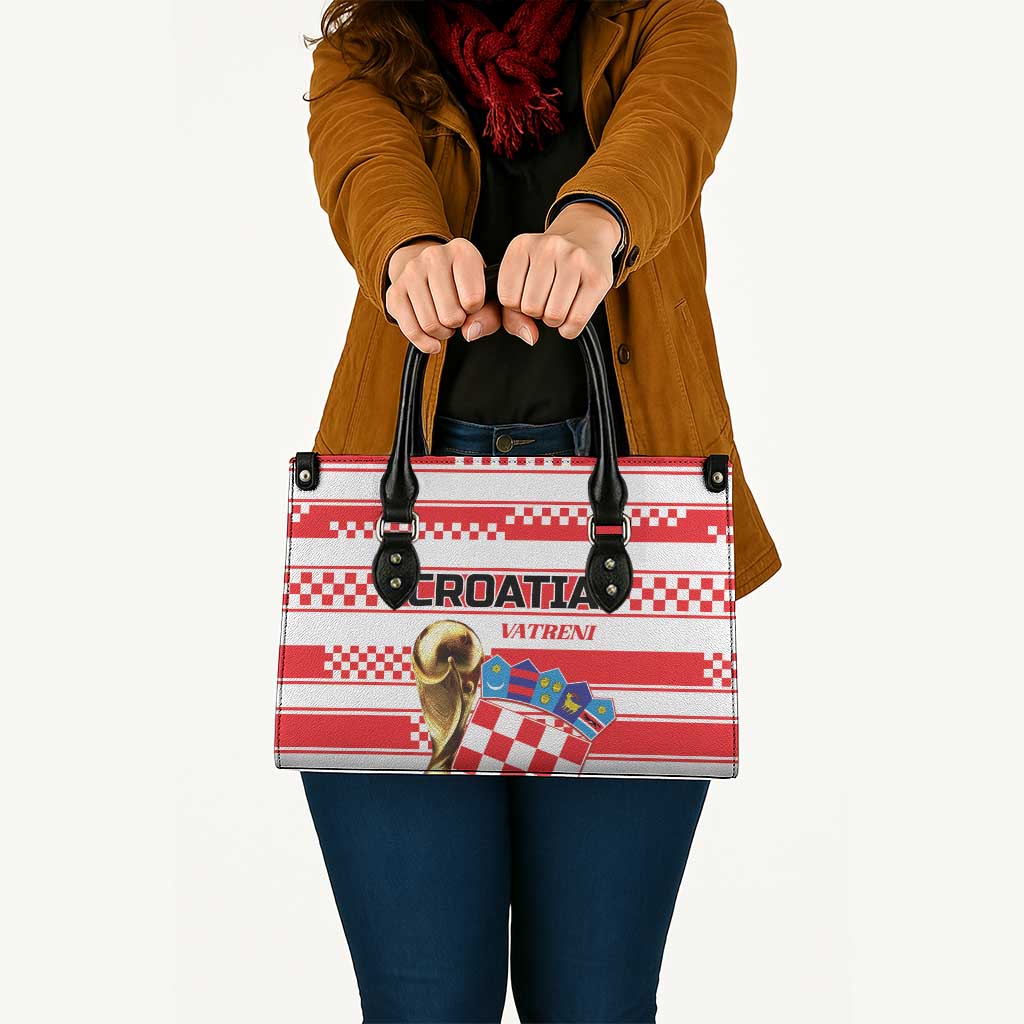 World Football Croatia 2026 Leather Bag Vatreni Hrabar Broj - Wonder Print Shop