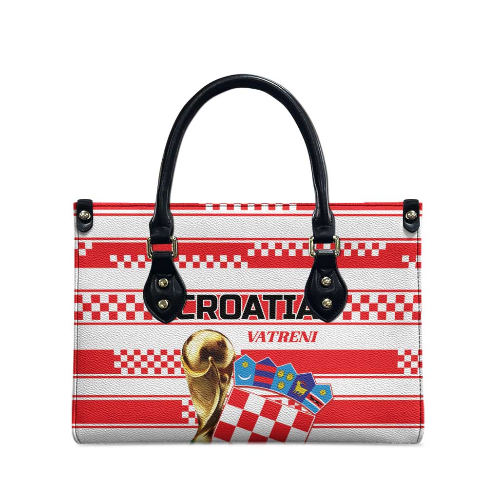 World Football Croatia 2026 Leather Bag Vatreni Hrabar Broj - Wonder Print Shop
