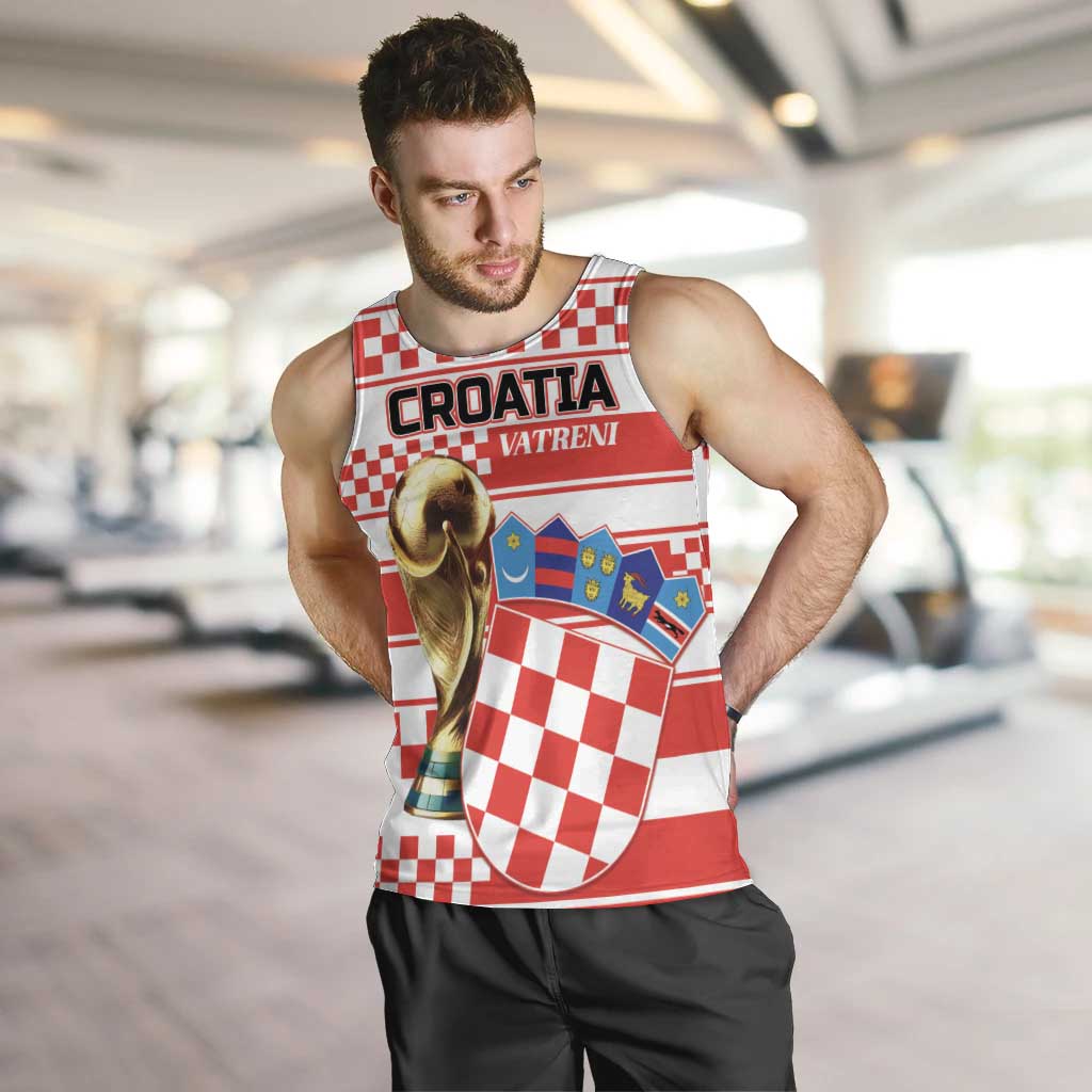 Custom World Football Croatia 2026 Men Tank Top Vatreni Hrabar Broj - Wonder Print Shop