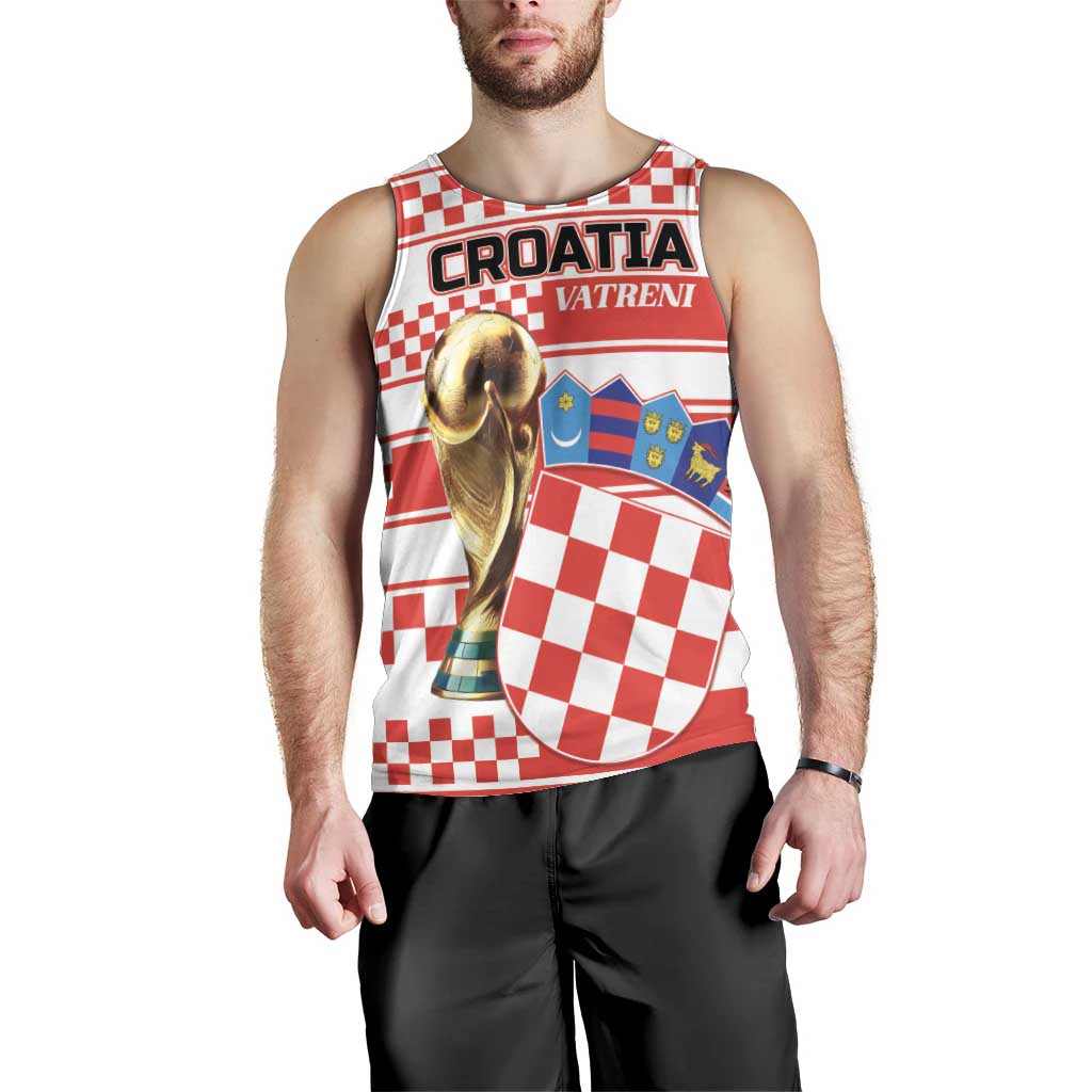 Custom World Football Croatia 2026 Men Tank Top Vatreni Hrabar Broj - Wonder Print Shop
