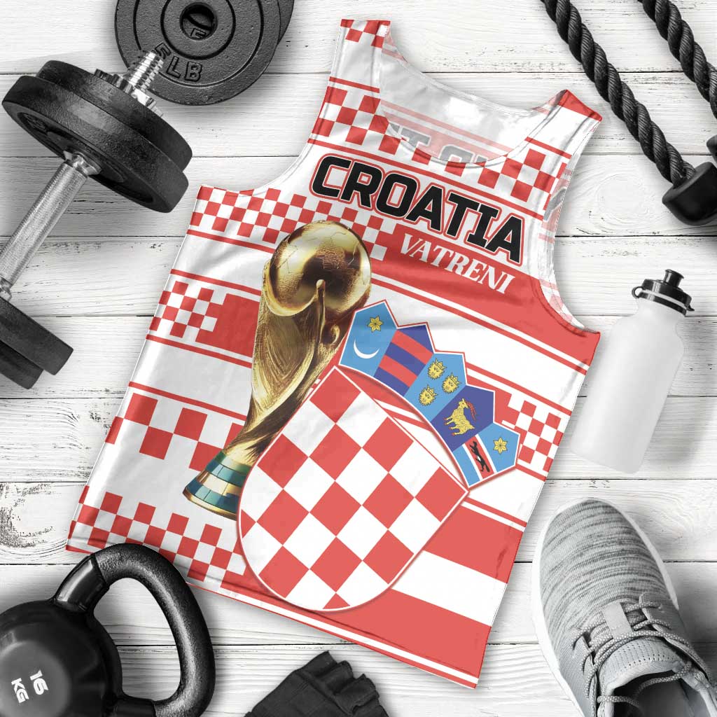 Custom World Football Croatia 2026 Men Tank Top Vatreni Hrabar Broj - Wonder Print Shop