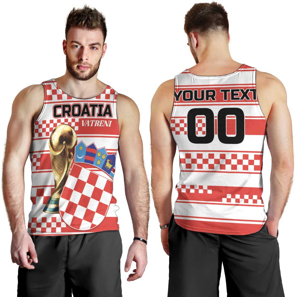 Custom World Football Croatia 2026 Men Tank Top Vatreni Hrabar Broj - Wonder Print Shop