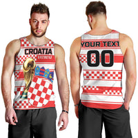 Custom World Football Croatia 2026 Men Tank Top Vatreni Hrabar Broj - Wonder Print Shop