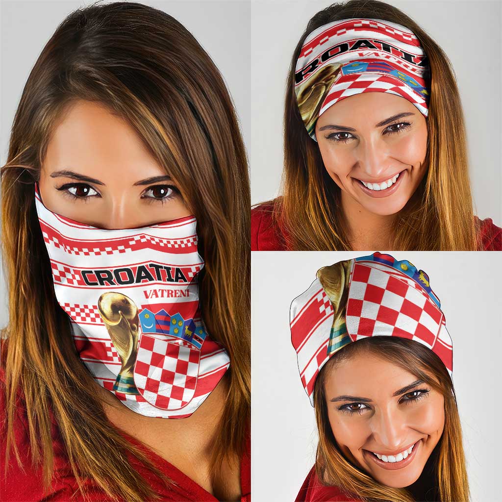 World Football Croatia 2026 Neck Gaiter Vatreni Hrabar Broj - Wonder Print Shop