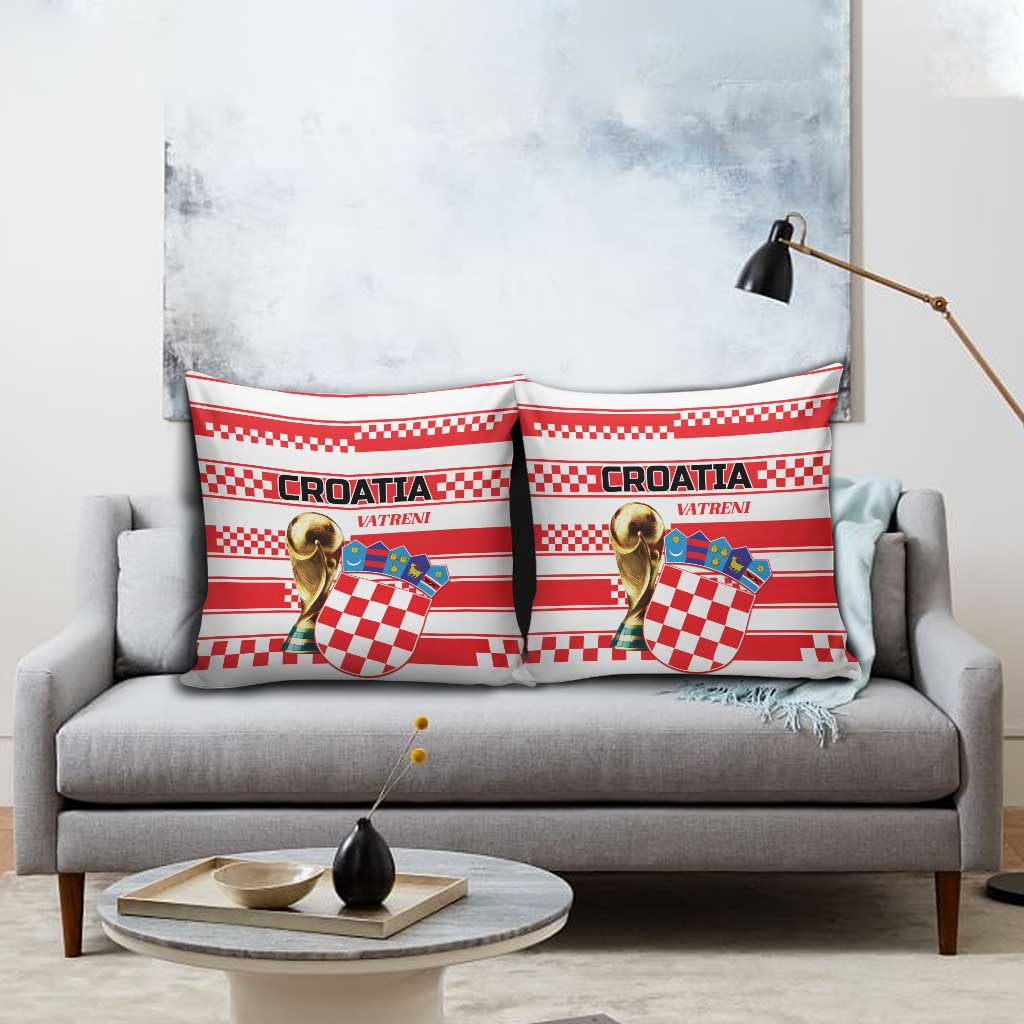 World Football Croatia 2026 Pillow Cover Vatreni Hrabar Broj - Wonder Print Shop