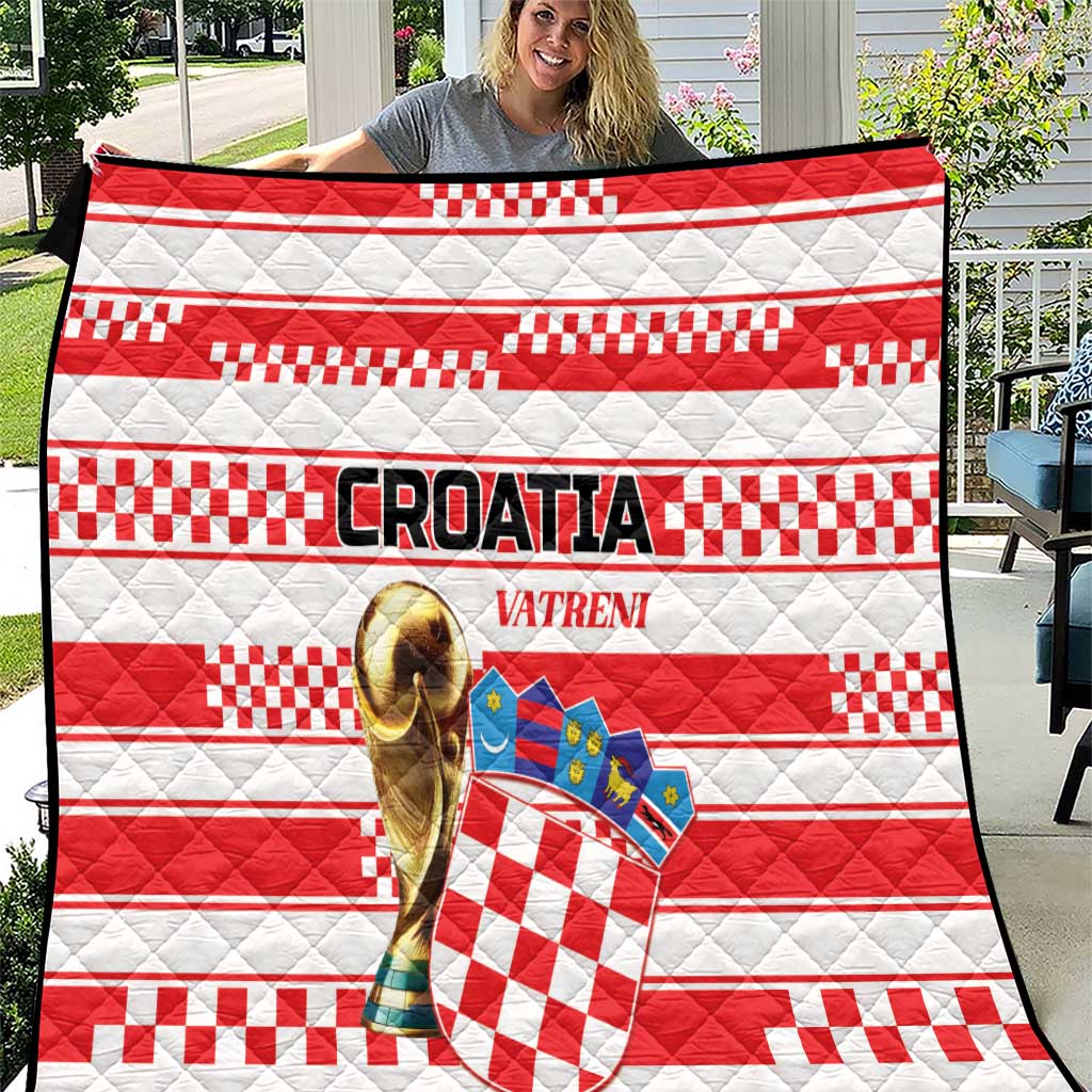 World Football Croatia 2026 Quilt Vatreni Hrabar Broj - Wonder Print Shop