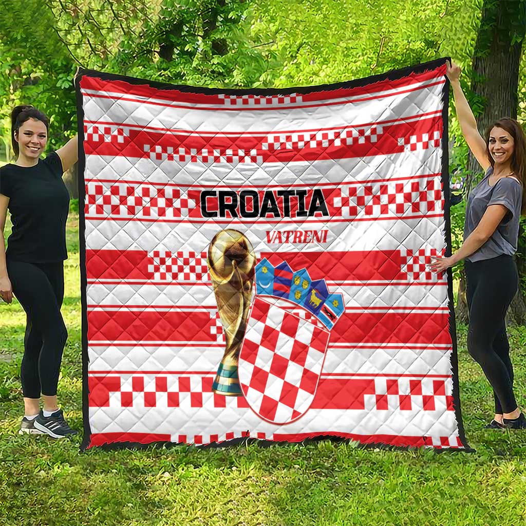 World Football Croatia 2026 Quilt Vatreni Hrabar Broj - Wonder Print Shop