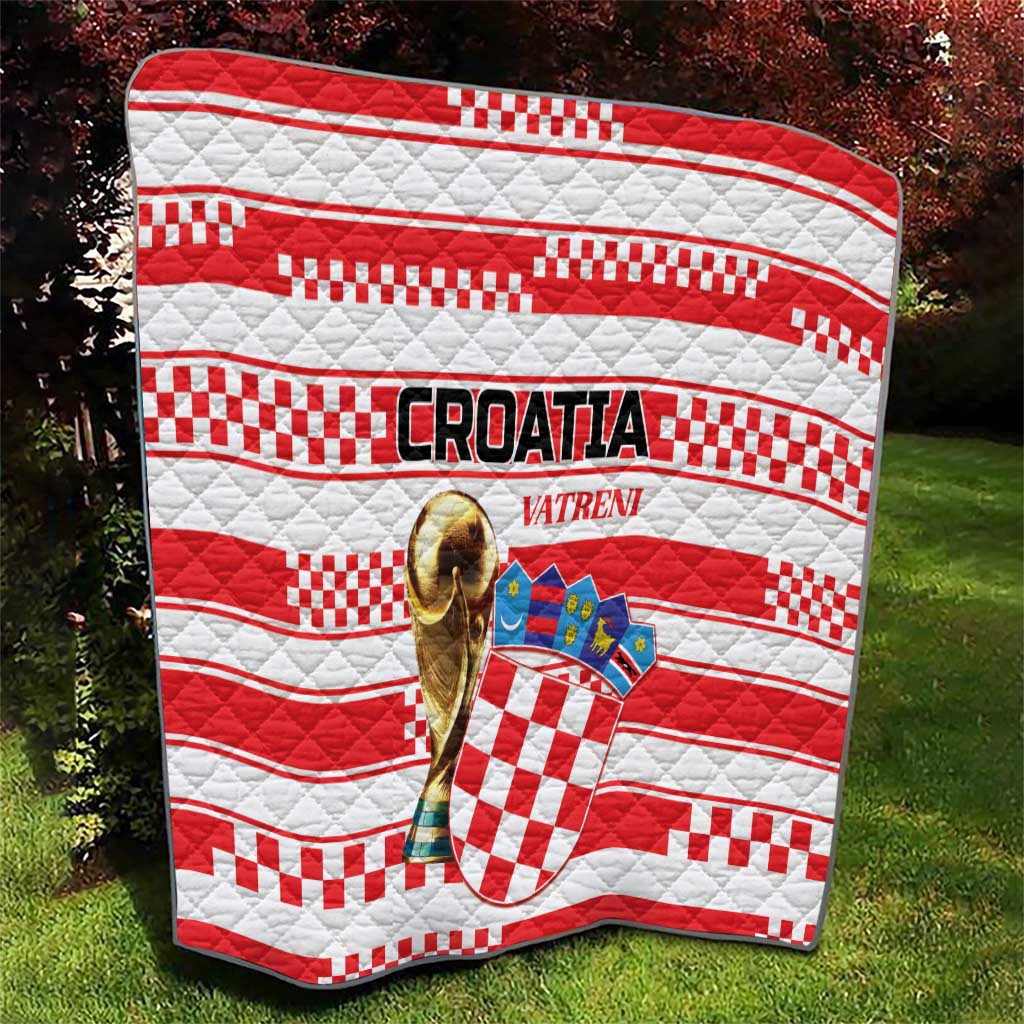World Football Croatia 2026 Quilt Vatreni Hrabar Broj - Wonder Print Shop