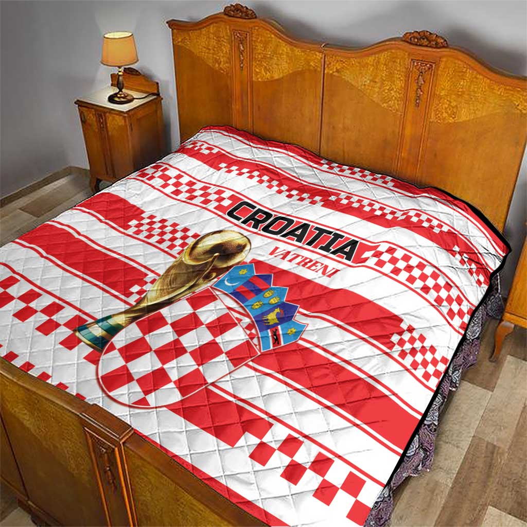 World Football Croatia 2026 Quilt Vatreni Hrabar Broj - Wonder Print Shop