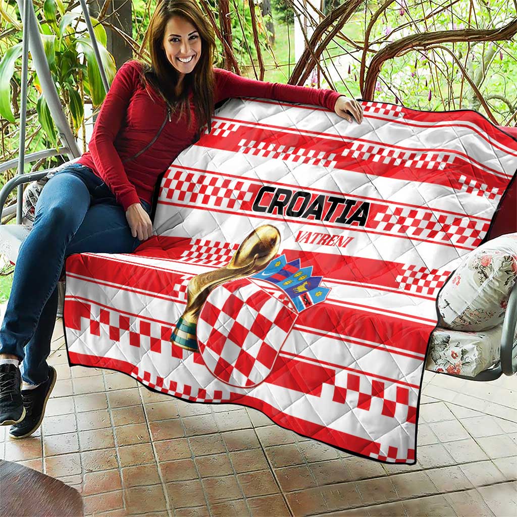 World Football Croatia 2026 Quilt Vatreni Hrabar Broj - Wonder Print Shop