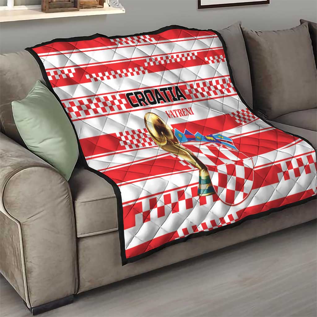 World Football Croatia 2026 Quilt Vatreni Hrabar Broj - Wonder Print Shop