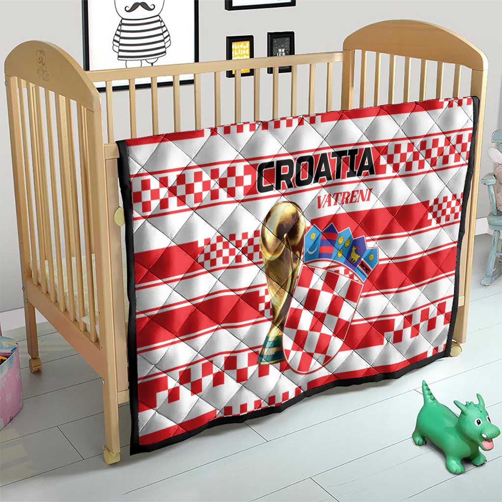 World Football Croatia 2026 Quilt Vatreni Hrabar Broj - Wonder Print Shop