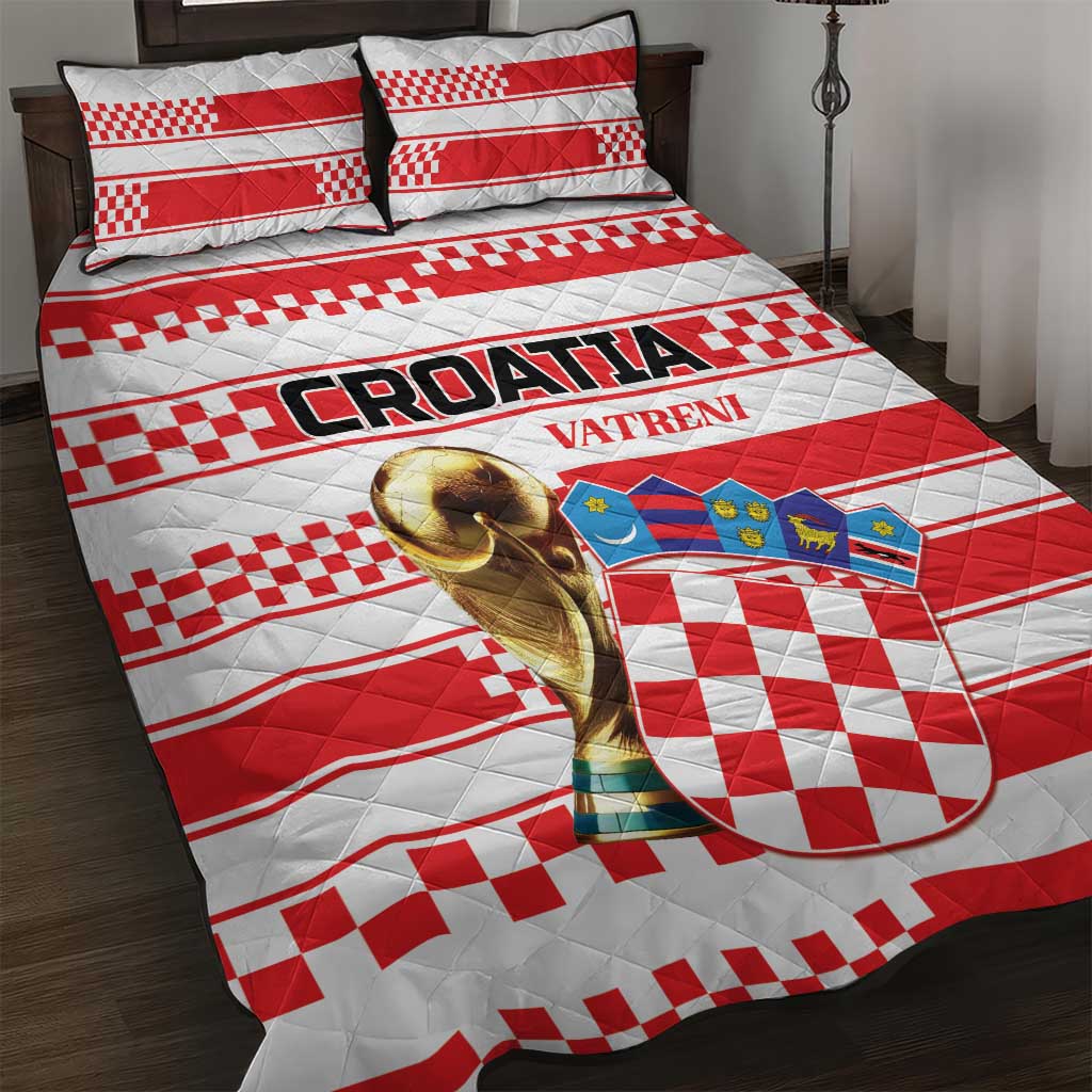 World Football Croatia 2026 Quilt Bed Set Vatreni Hrabar Broj - Wonder Print Shop