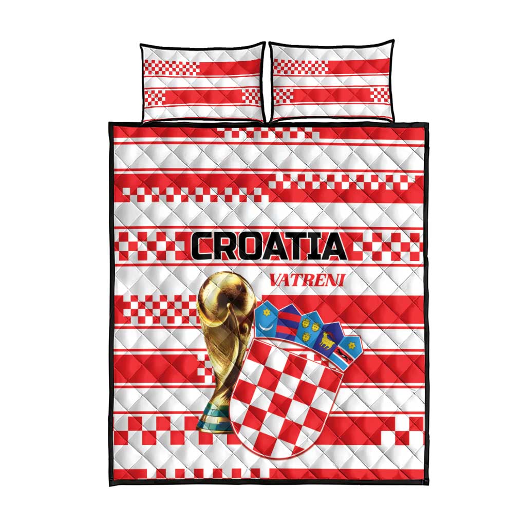 World Football Croatia 2026 Quilt Bed Set Vatreni Hrabar Broj - Wonder Print Shop