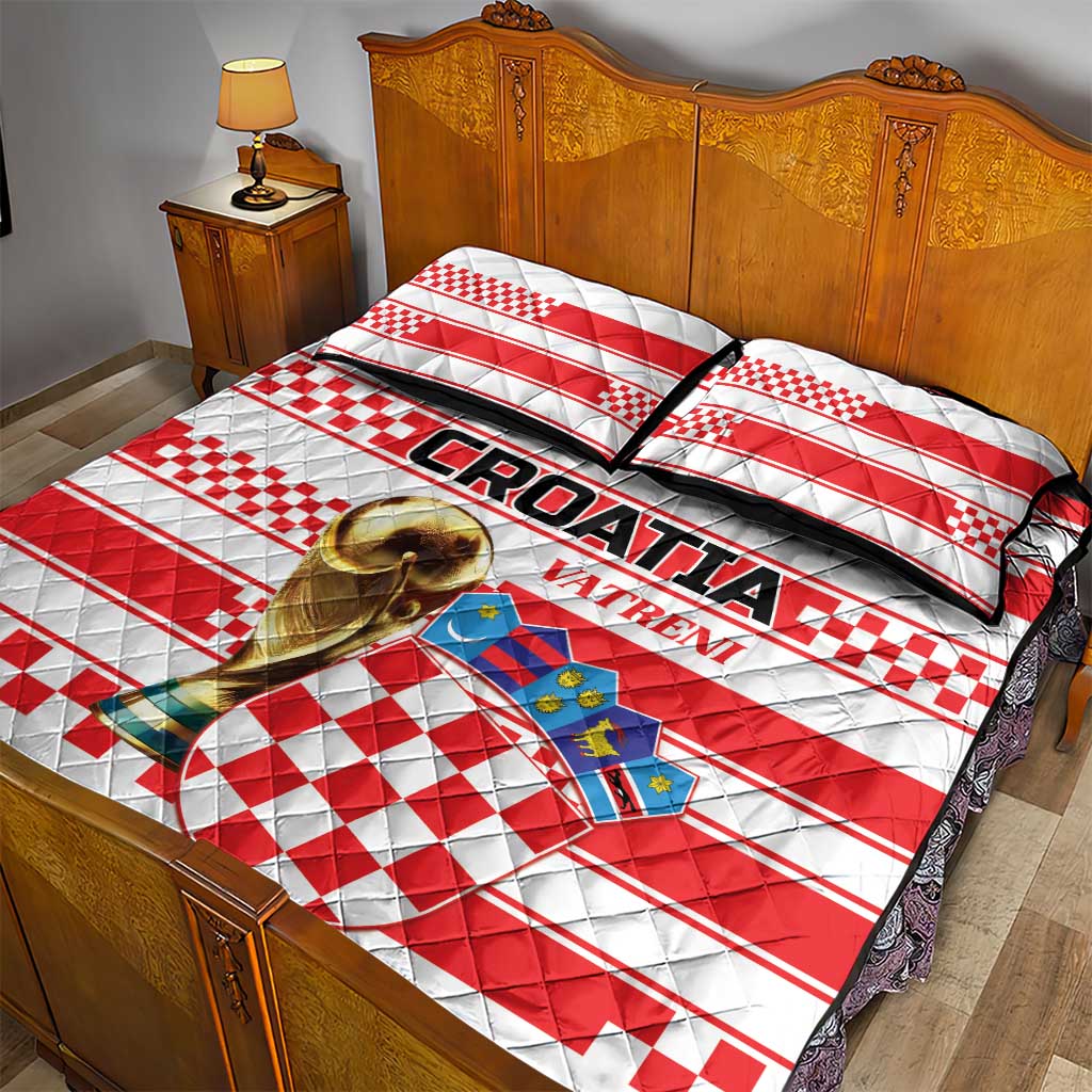 World Football Croatia 2026 Quilt Bed Set Vatreni Hrabar Broj - Wonder Print Shop