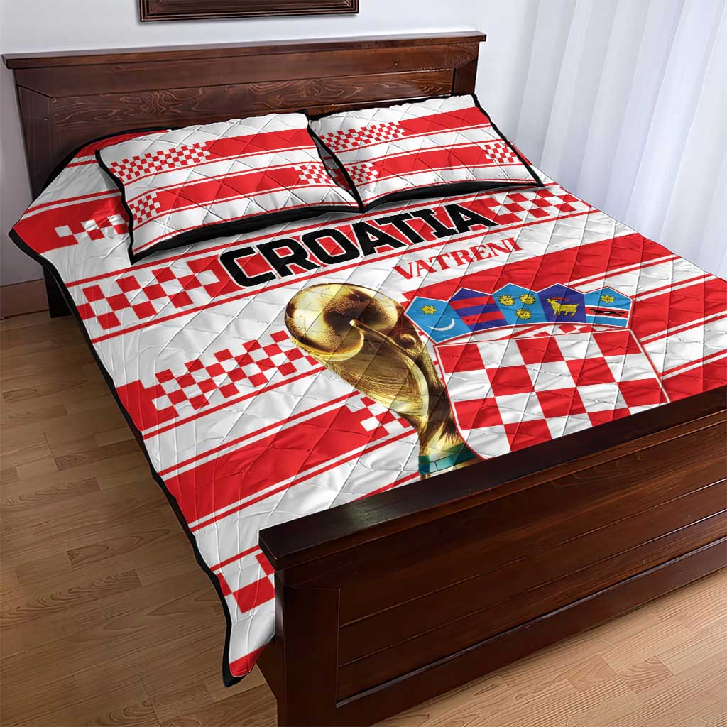 World Football Croatia 2026 Quilt Bed Set Vatreni Hrabar Broj - Wonder Print Shop