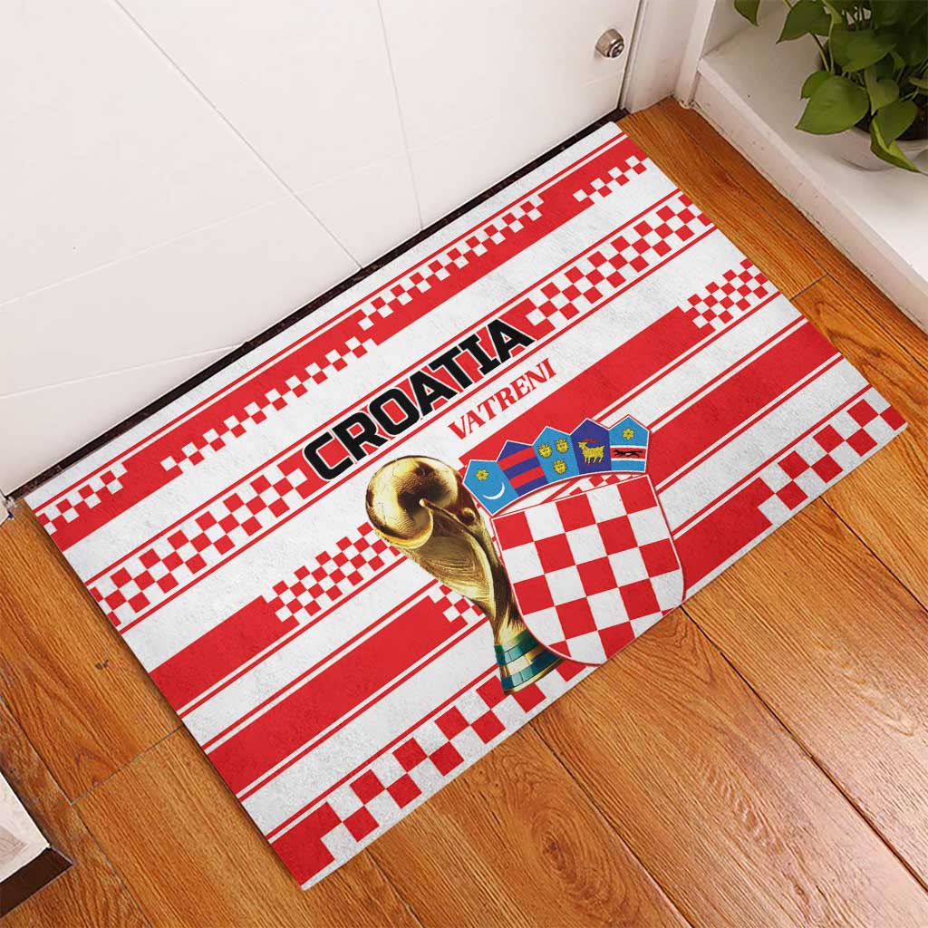 World Football Croatia 2026 Rubber Doormat Vatreni Hrabar Broj - Wonder Print Shop
