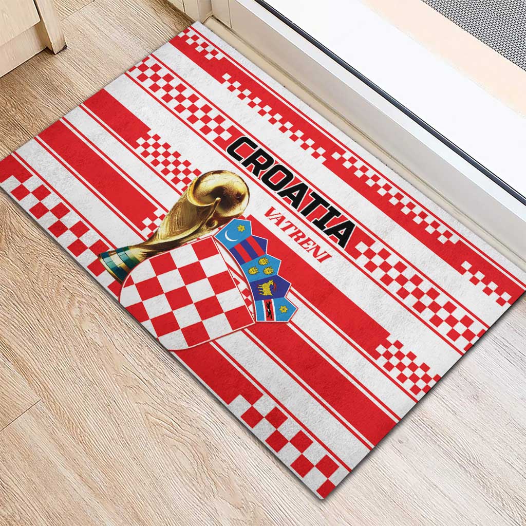 World Football Croatia 2026 Rubber Doormat Vatreni Hrabar Broj - Wonder Print Shop