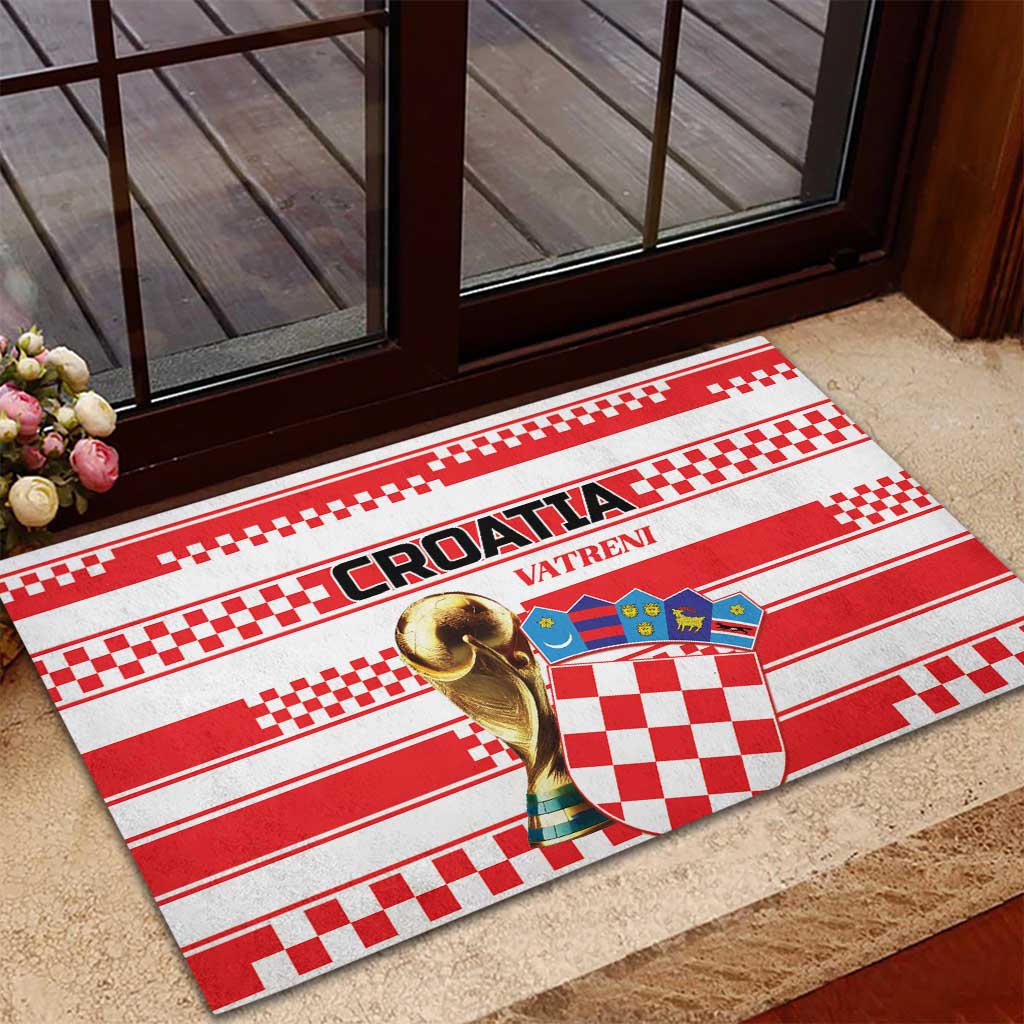 World Football Croatia 2026 Rubber Doormat Vatreni Hrabar Broj - Wonder Print Shop