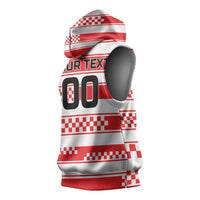 Custom World Football Croatia 2026 Sleeveless Hoodie Vatreni Hrabar Broj - Wonder Print Shop