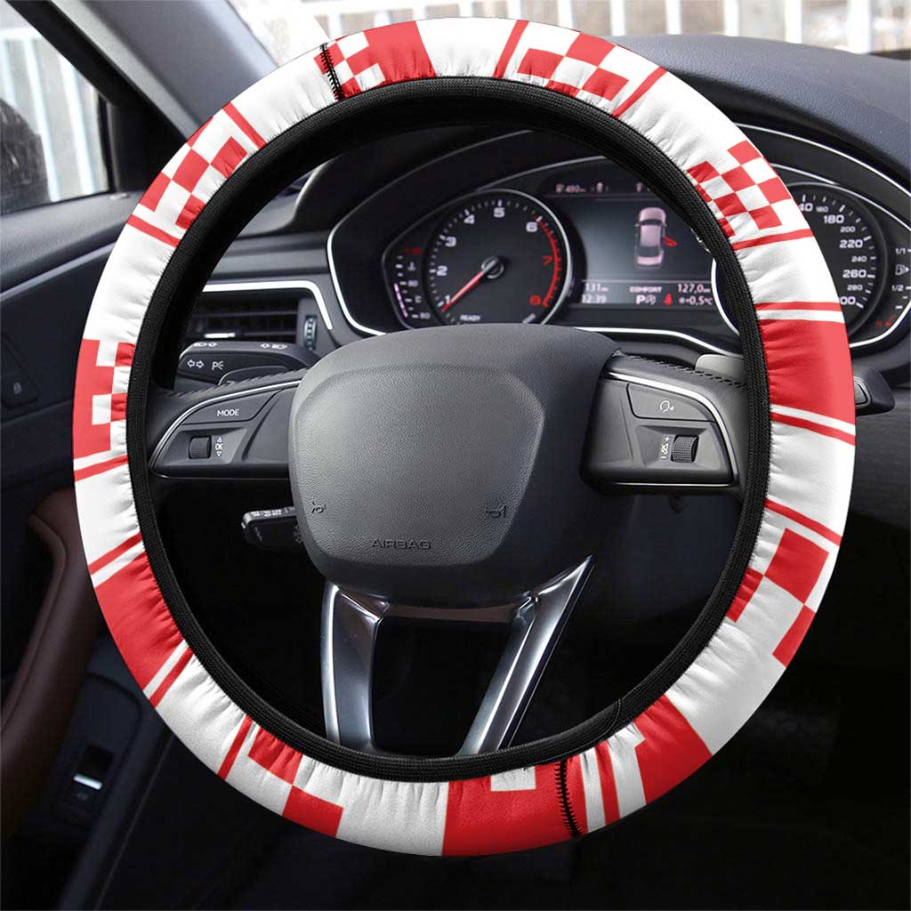 World Football Croatia 2026 Steering Wheel Cover Vatreni Hrabar Broj - Wonder Print Shop