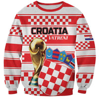 Custom World Football Croatia 2026 Sweatshirt Vatreni Hrabar Broj - Wonder Print Shop