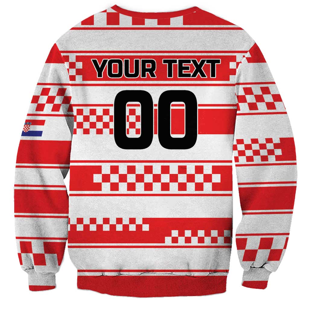 Custom World Football Croatia 2026 Sweatshirt Vatreni Hrabar Broj - Wonder Print Shop