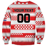 Custom World Football Croatia 2026 Sweatshirt Vatreni Hrabar Broj - Wonder Print Shop