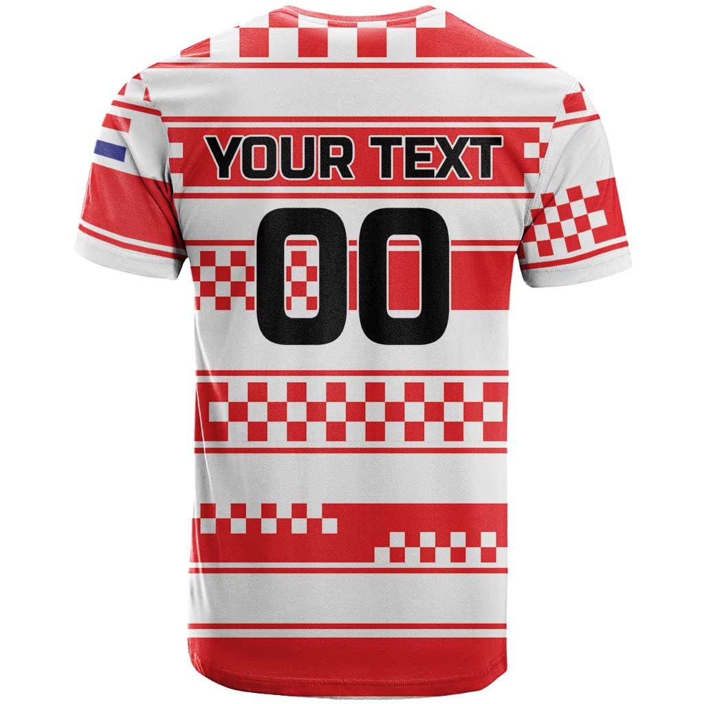 Custom World Football Croatia 2026 T Shirt Vatreni Hrabar Broj - Wonder Print Shop