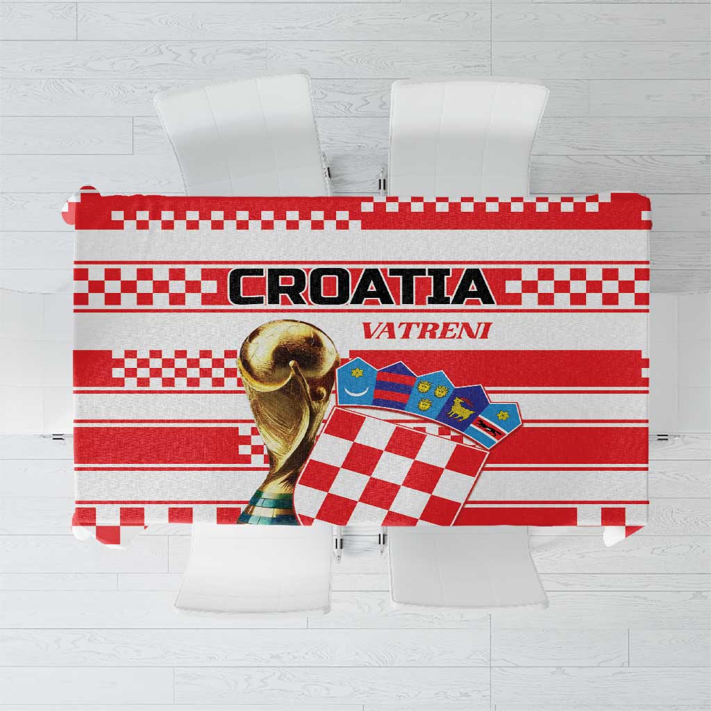 World Football Croatia 2026 Tablecloth Vatreni Hrabar Broj - Wonder Print Shop
