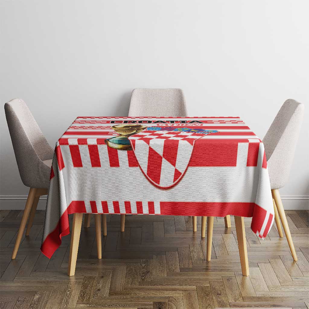 World Football Croatia 2026 Tablecloth Vatreni Hrabar Broj - Wonder Print Shop