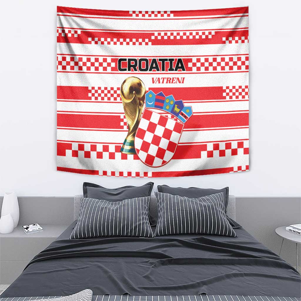 World Football Croatia 2026 Tapestry Vatreni Hrabar Broj - Wonder Print Shop