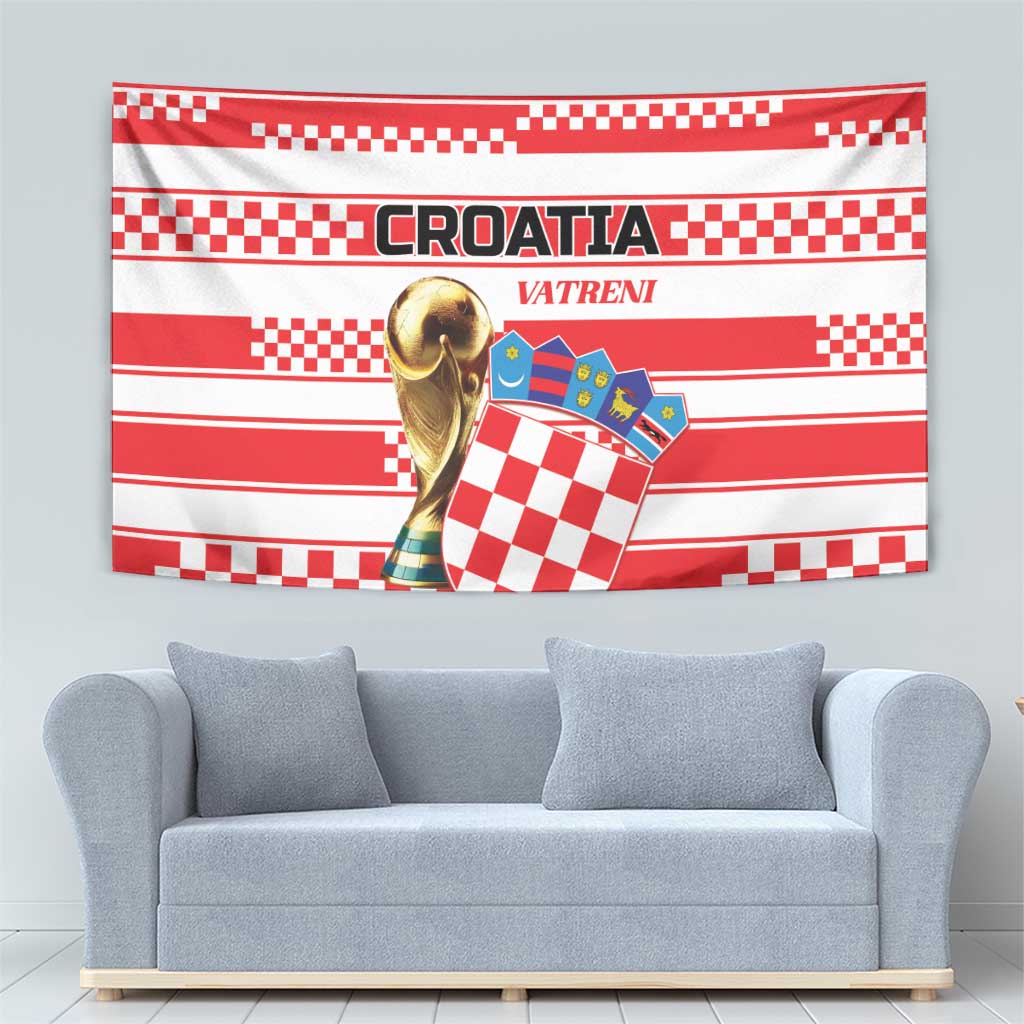 World Football Croatia 2026 Tapestry Vatreni Hrabar Broj - Wonder Print Shop