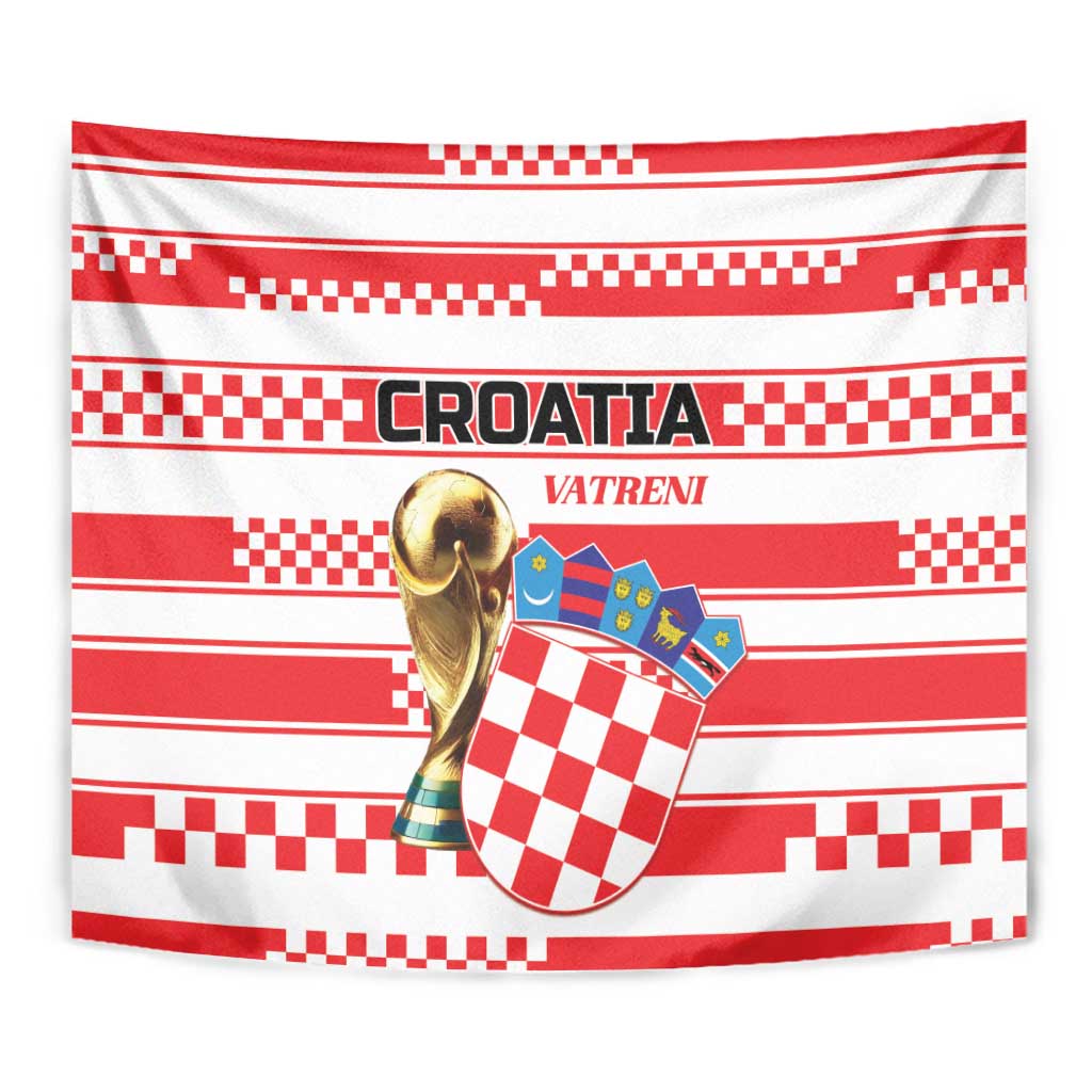 World Football Croatia 2026 Tapestry Vatreni Hrabar Broj - Wonder Print Shop