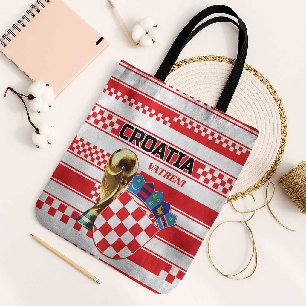 World Football Croatia 2026 Tote Bag Vatreni Hrabar Broj - Wonder Print Shop