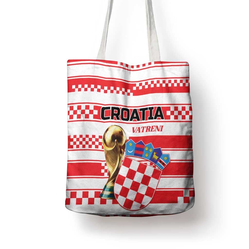 World Football Croatia 2026 Tote Bag Vatreni Hrabar Broj - Wonder Print Shop