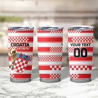 Custom World Football Croatia 2026 Tumbler Cup Vatreni Hrabar Broj - Wonder Print Shop