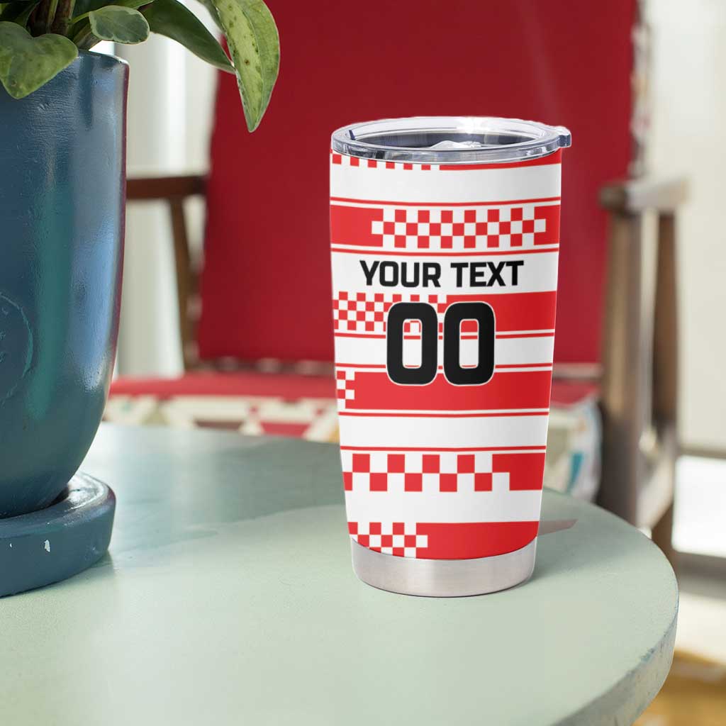 Custom World Football Croatia 2026 Tumbler Cup Vatreni Hrabar Broj - Wonder Print Shop