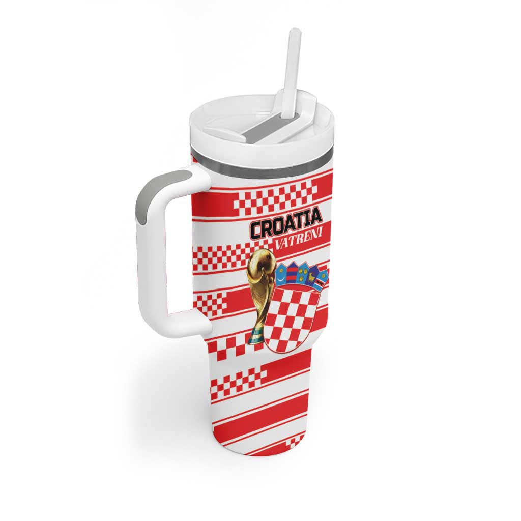 Custom World Football Croatia 2026 Tumbler With Handle Vatreni Hrabar Broj - Wonder Print Shop