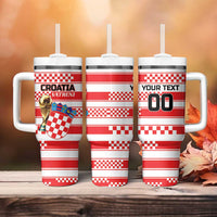 Custom World Football Croatia 2026 Tumbler With Handle Vatreni Hrabar Broj - Wonder Print Shop
