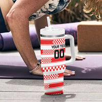 Custom World Football Croatia 2026 Tumbler With Handle Vatreni Hrabar Broj - Wonder Print Shop