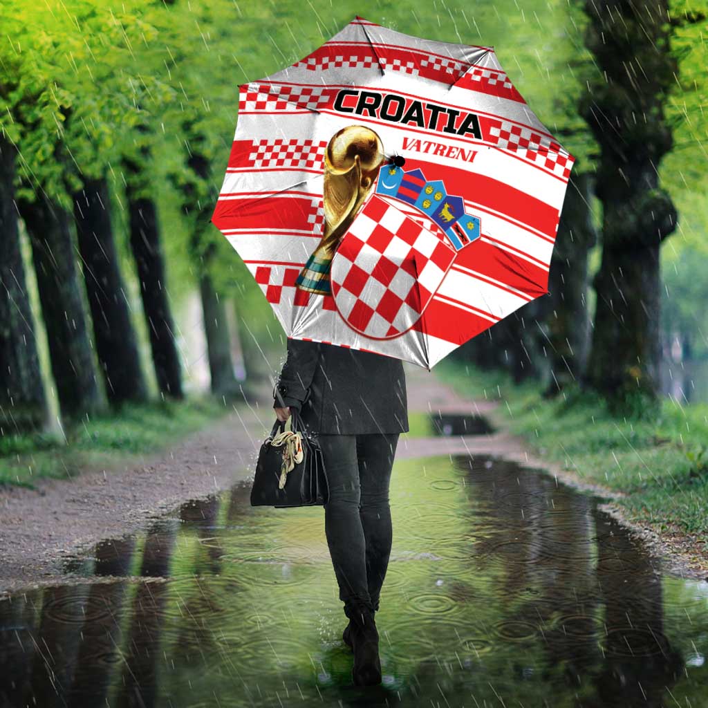 World Football Croatia 2026 Umbrella Vatreni Hrabar Broj - Wonder Print Shop