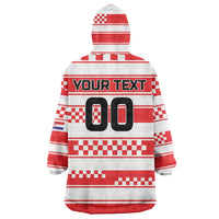 Custom World Football Croatia 2026 Wearable Blanket Hoodie Vatreni Hrabar Broj - Wonder Print Shop